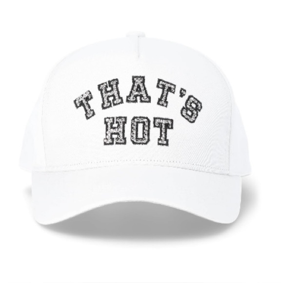 Paris Hilton Accessories - Paris Hilton White Cap with Black Text